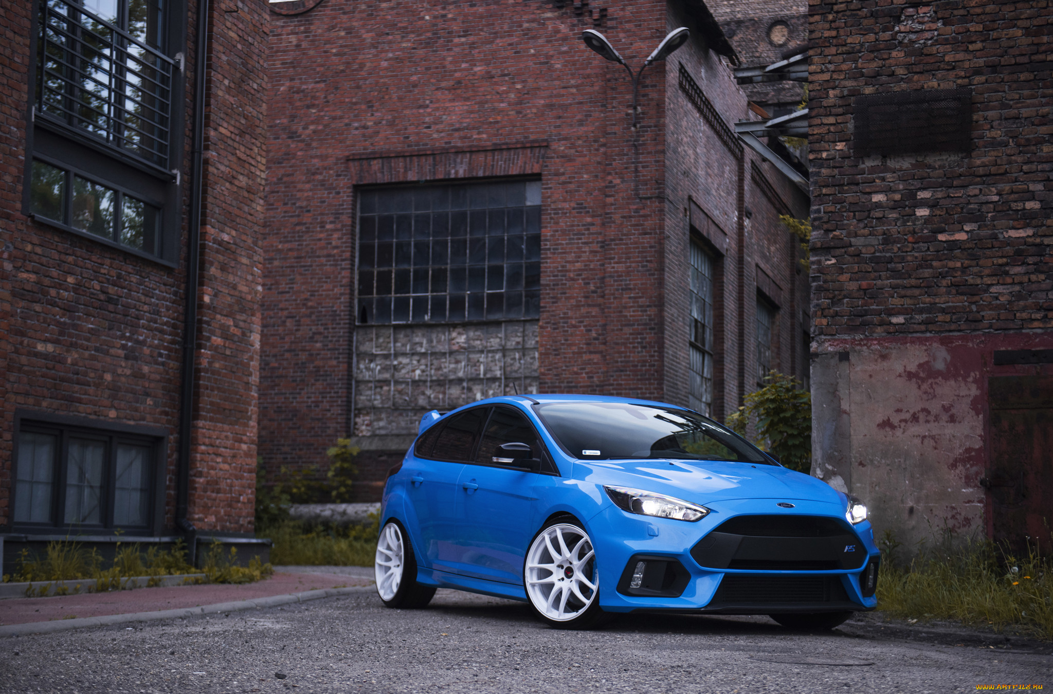 ford focus rs, , ford, focus, rs, blue, stance, building
